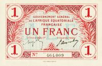 Gallery image for French Equatorial Africa p2b: 1 Franc